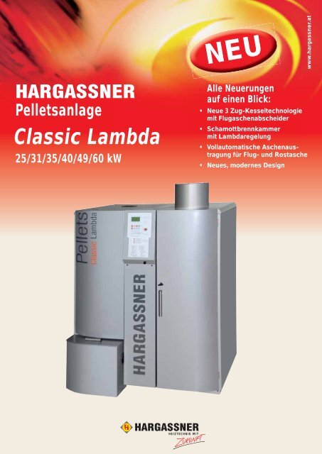 Pelletsserie Classic Lambda 25 - 60 kW