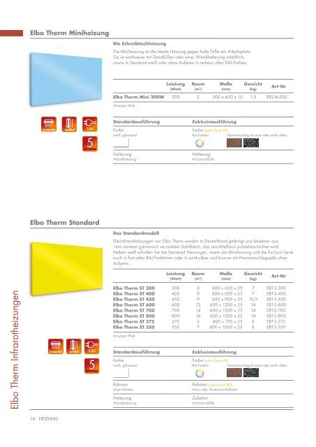 Katalog runterladen - Die Vorteile von Infrarotheizungen