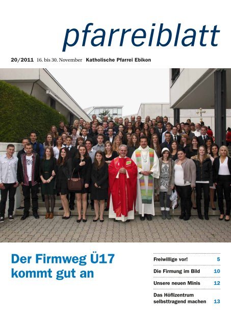 Pfarreiblatt Nr. 20/2011 - Pfarreien Ebikon