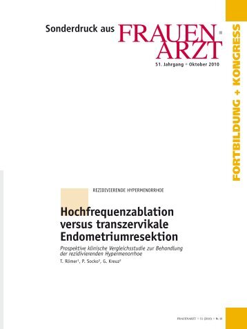 Hochfrequenzablation versus trans zervikale Endometriumresektion