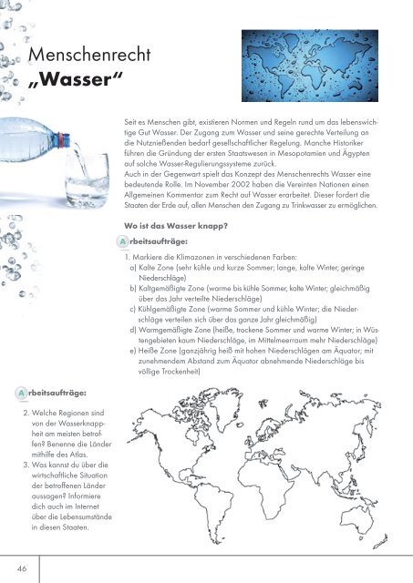 Unterrichtsmappe Wasser = Zukunft - unterrichtsmappen.care