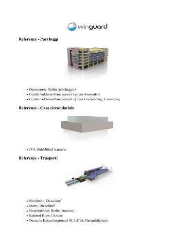 Referenze - Parcheggi Referenze - Casa circondariale ... - iConn