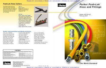 Parker Push-Lok® Hose and Fittings - Rometec srl