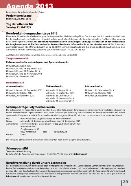 msw-info Ausgabe 42 - msw-winterthur