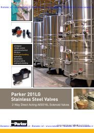 Parker 201LG Stainless Steel Valves - Rometec srl