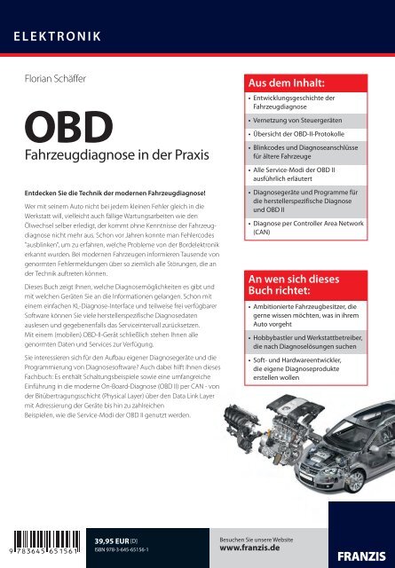 OBD Fahrzeugdiagnose in der Praxis - blafusel.de | Florian Schäffer