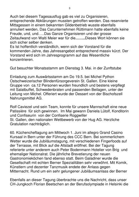 Jahresbericht 05 Präsi - Cercle des Chefs de Cuisine St.Gallen ...