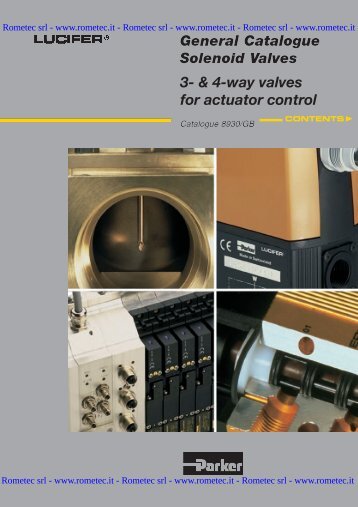 Solenoid valves for actuator control - Rometec srl