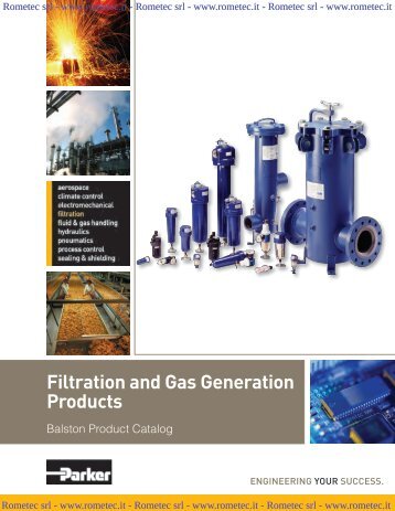 Filtration and Gas Generation Products - Rometec srl