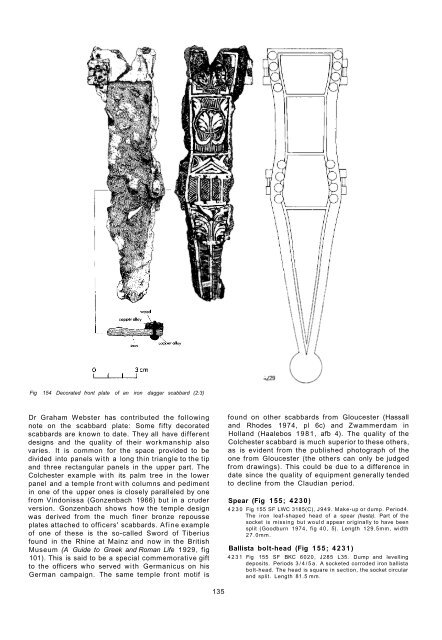 Colchester Archaeological Report 2: The Roman small finds