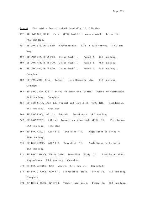 Colchester Archaeological Report 2: The Roman small finds