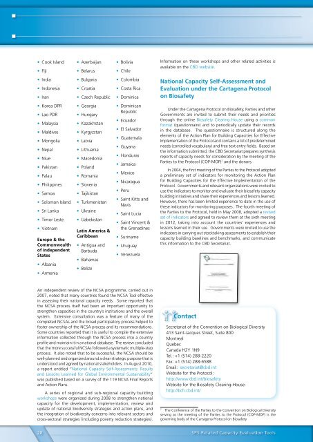 SPS-Related Capacity Evaluation Tools - Standards and Trade ...