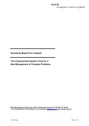 Sensitivity Model Prof. Vester® The Computerized System Tools for ...