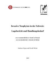 Invasive Neophyten in der Schweiz: Lagebericht und ...
