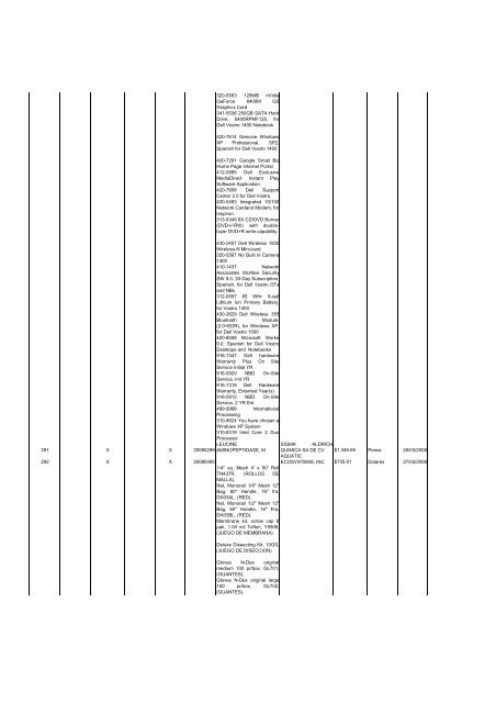 Operaciones reportables 1er Trimestre 2008 ... - Transparencia