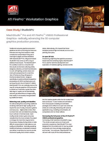 ATI FirePro™ Workstation Graphics - AMD