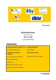 Regionalkonzept Wasserball 2005-2008 - Schwimmverband ...