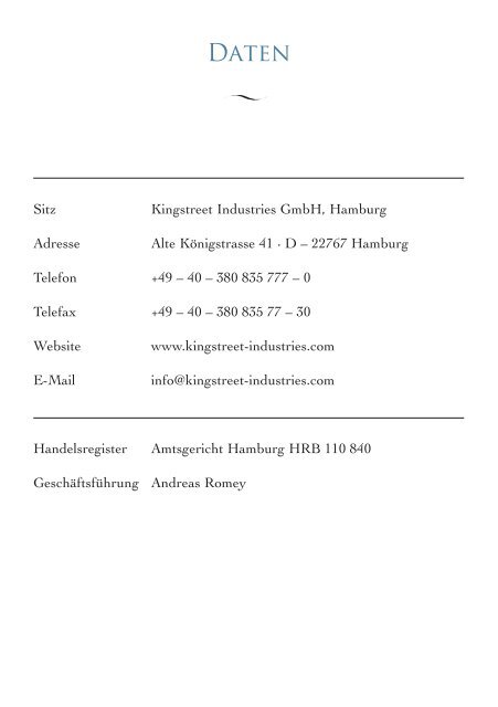 Wege zum Erfolg - King Street Industries - | Germany | Home