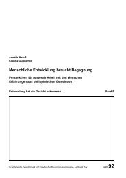 Menschliche Entwicklung braucht Begegnung - Exposure.- und ...