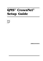 QMS CrownNet Setup Guide - Printer Registration