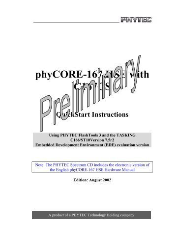 phyCORE-167 HSE with C167CS - Phytec