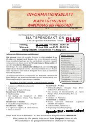 Gemeindeinformationsblatt 8/2004 - Windhaag bei Freistadt - Land ...