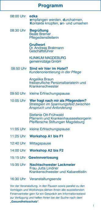 Programm - Städtisches Klinikum Magdeburg