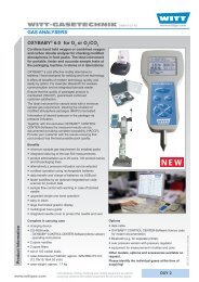 OXYBABY ® 6.0 gas analyser - WITT Gasetechnik GmbH