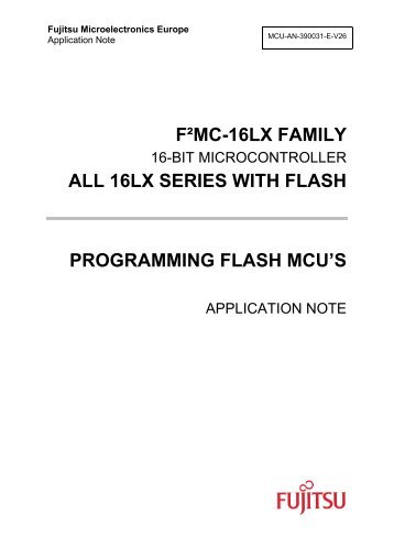 Fujitsu Flash Mcu Programmer Fujitsu Flash Mcu Programmer