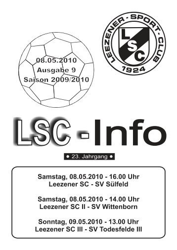 LSC-Info 2009-2010 Ausgabe 9 - Leezener SC