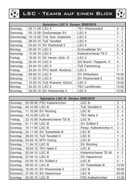 LSC-Info 2009-2010 Ausgabe 9 - Leezener SC