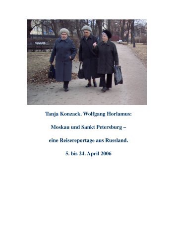 Tanja Konzack. Wolfgang Horlamus: Moskau und Sankt Petersburg ...