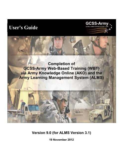 Full Alms Wbt User Guide Gcss Army U S Army