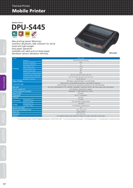 Thermal Printer - Seiko Instruments GmbH