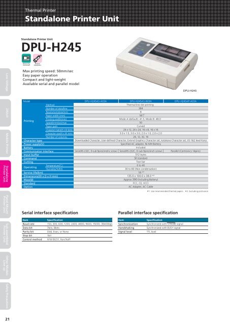 Thermal Printer - Seiko Instruments GmbH