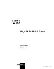 MegaRAID SAS Software User's Guide - SGI TechPubs Library