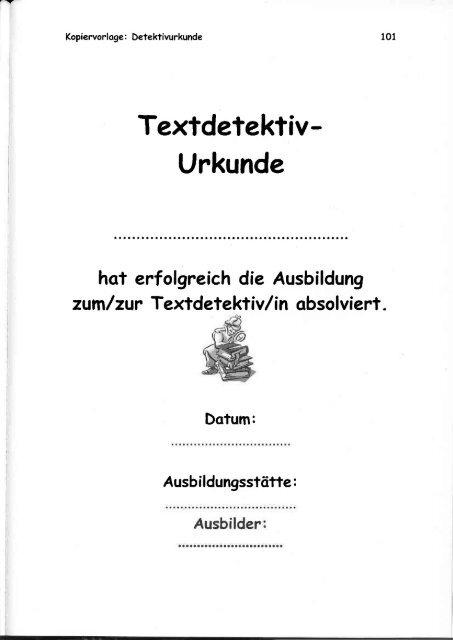 Textdetektive Lehrermanual