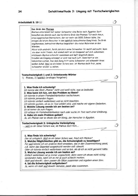 Textdetektive Lehrermanual