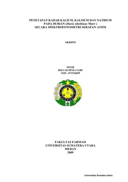 Penetapan Kadar Kalium Kalsium Dan Natrium Pada