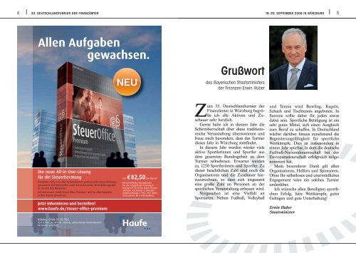 Festschrift - Deutschlandturnier 2008