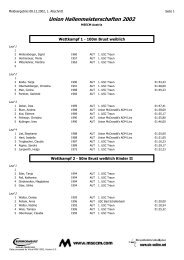 Union Hallenmeisterschaften 2002 - MSECM Austria