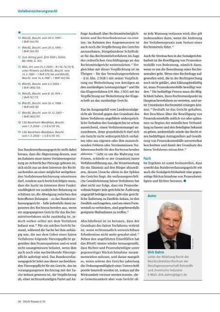 Ausgabe 6/10 - DGUV Forum