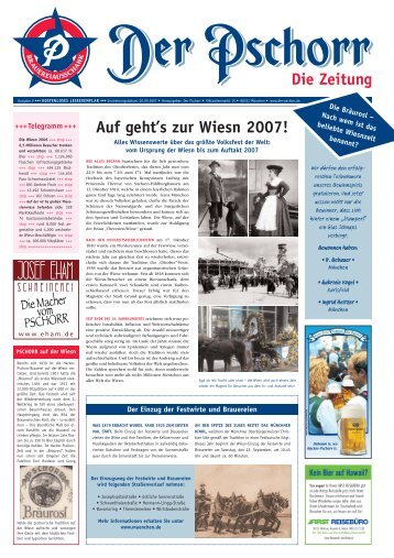 Die Zeitung Auf geht's zur Wiesn 2007! - Der Pschorr