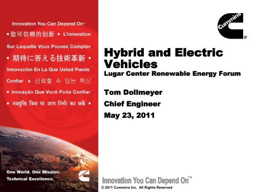 Hybrid and Electric Vehicles - Purdue School of Engineering and ...