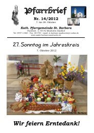 Nr. 14/2012 - Pfarrei St. Barbara Maxhütte-Haidhof