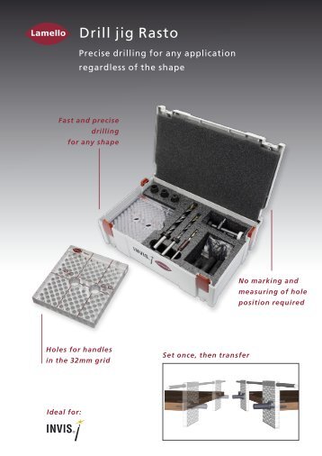 Drill jig Rasto - Lamello