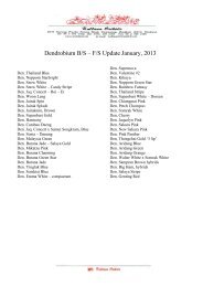 Dendrobium B/S - F/S List (udpated January