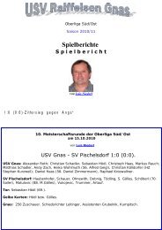 Oberliga Süd/Ost Saison 2010/11 10 ... - SV-Gnas