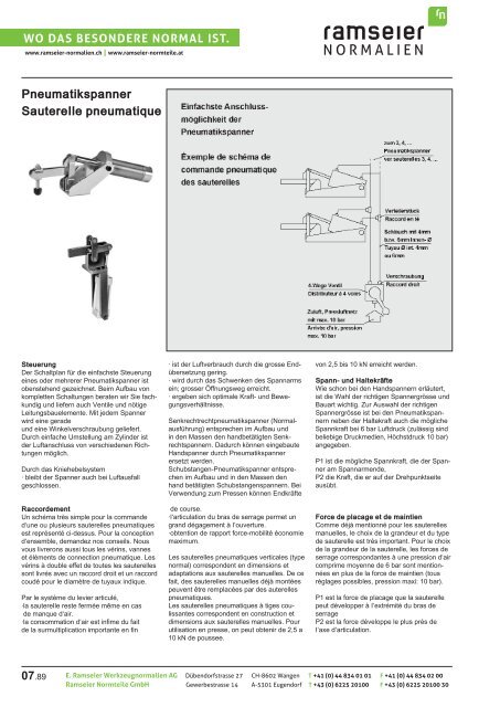 Fixaton rapide [PDF 3,99 MB] - Ramseier-Normalien