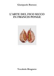 L'ARTE DEL FICO SECCO IN FRANCIS PONGE - giampaolo barosso